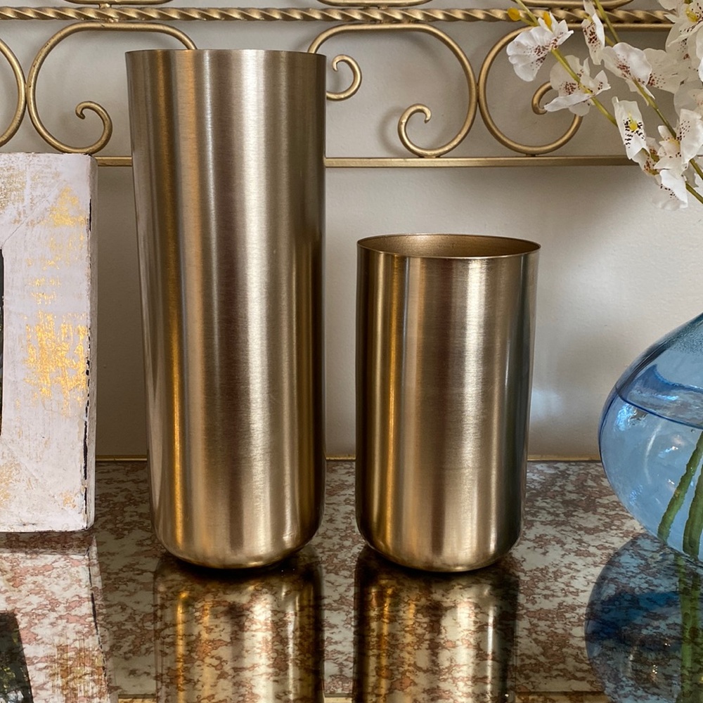 Target Gold Vases ( set of 2 ) Threshold Brand